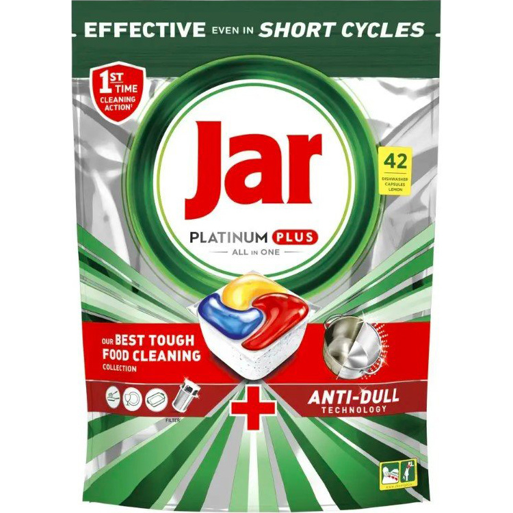 Jar tablety do myčky Platinum Plus, 42 ks