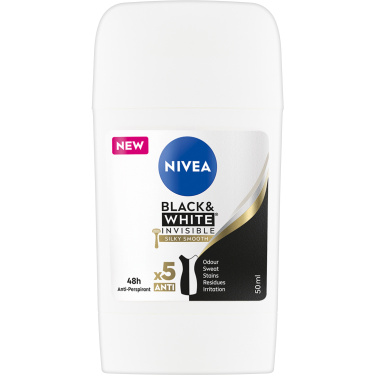 Nivea antiperspirant Black &amp; White Silky Smooth, 50 ml