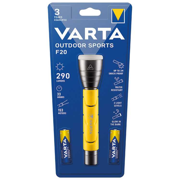 Varta svítilna F20 outdoor sportovní ruční, 1 ks