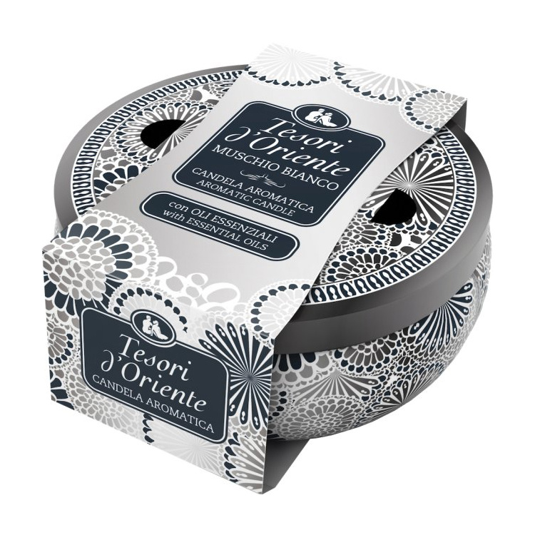 Tesori d´Oriente vonná svíčka Muschio Bianco White Musk, 200 g