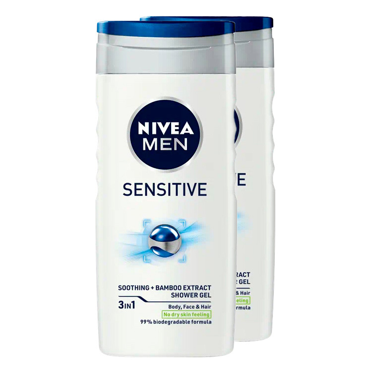 Nivea Men Sensitive Duo sprchový gel, 500 ml