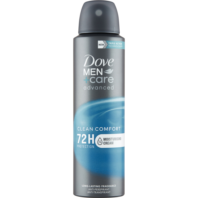 Dove Men+Care Advanced Clean Comfort antiperspirant sprej, 150 ml