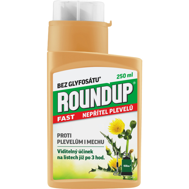 Roundup FAST koncentrát herbicid k hubení plevele, 250 ml