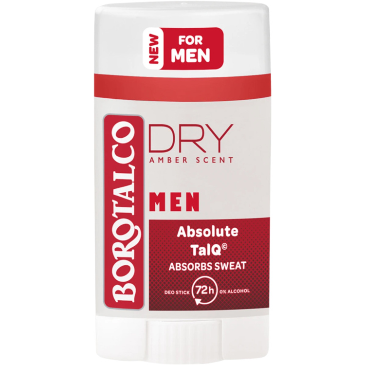 Borotalco Men Dry Amber Scent deodorant stick pro muže 40 ml