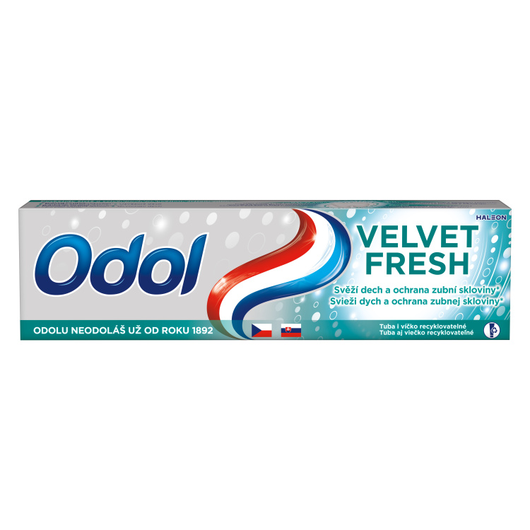 Odol Velvet Fresh zubní pasta s fluoridem, 75 ml