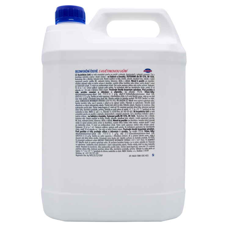 Dezipower dezinfekční čistič s květinovou vůní bez chlóru na tvrdé povrchy, 5 l