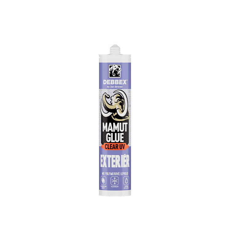 Den Braven Mamut Glue Clear 100 %  UV Exteriér transparentní lepidlo, 290 ml