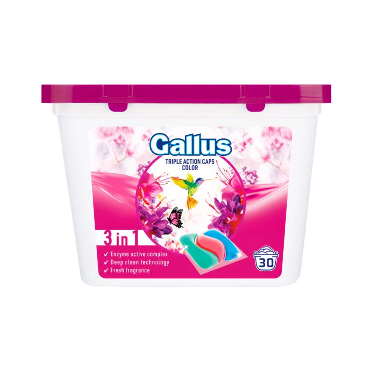 Gallus tablety na praní Color, 30 dávek