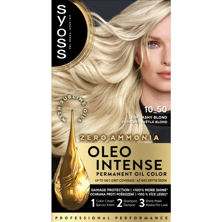 Syoss Oleo Intense barva na vlasy Popelavá blond 10-50