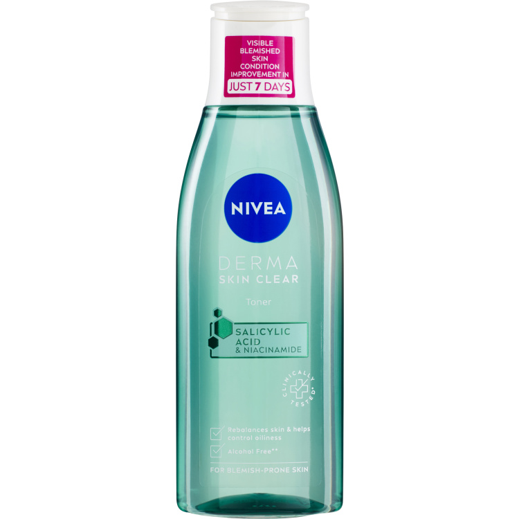 Nivea Derma Skin Clear čisticí pleťová voda, 200 ml
