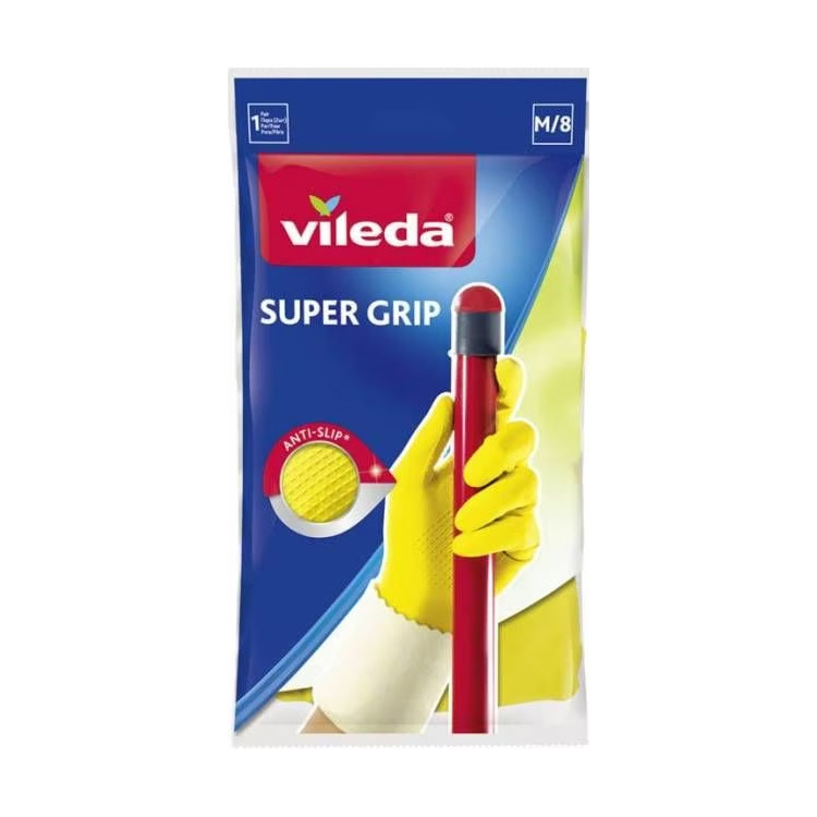Vileda Supergrip gumové rukavice, protiskluzové, M