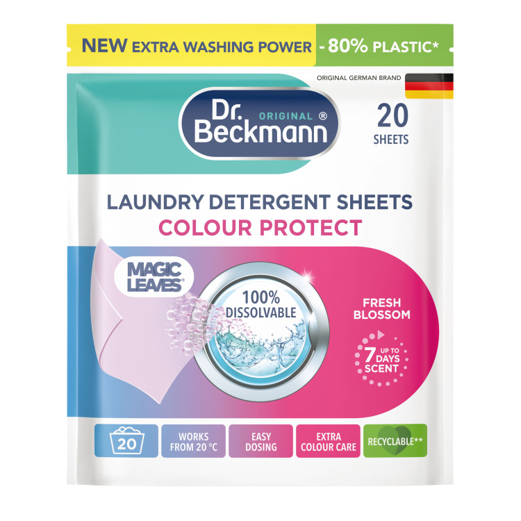 Dr. Beckmann prací ubrousky Magic Leaves Fresh Blossom Color, 20 ks