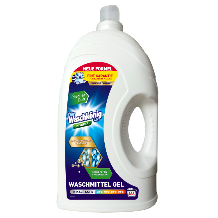 Waschkönig prací gel Universal, 166 dávek, 5 l