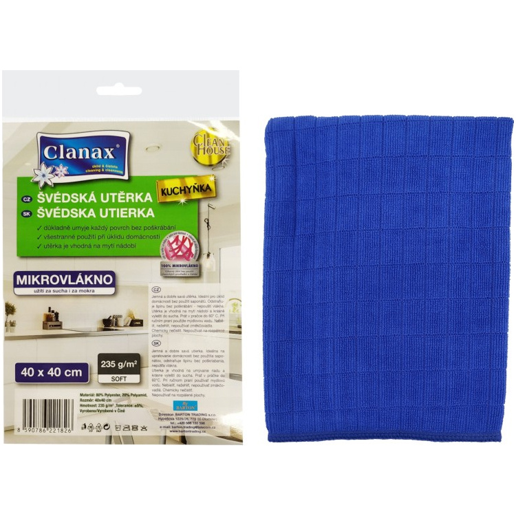 Clanax švédská utěrka Kuchyňka 40 × 40 cm, 235 g