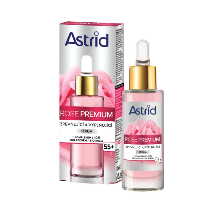 Astrid Rose Premium 55+ zpevňující a vyplňující sérum, 30 ml