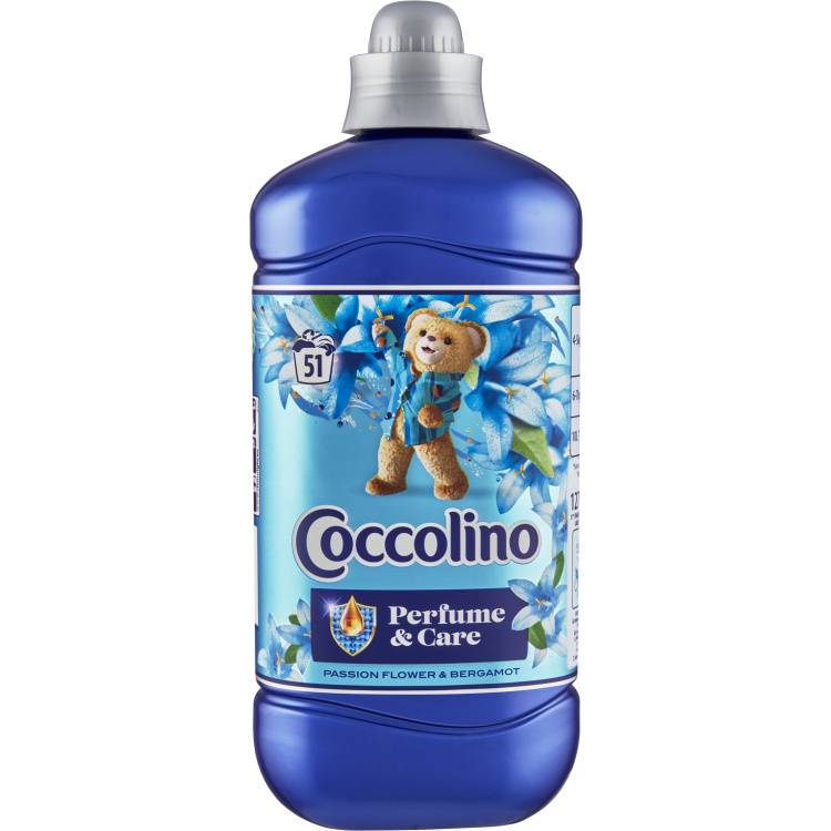 Coccolino aviváž Passion flower &amp; bergamot 51 praní, 1275 ml