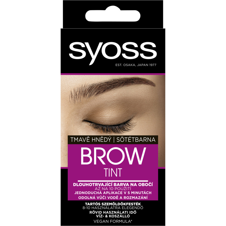 Syoss Brow Tint barva na obočí Tmavě hnědý, 17 ml
