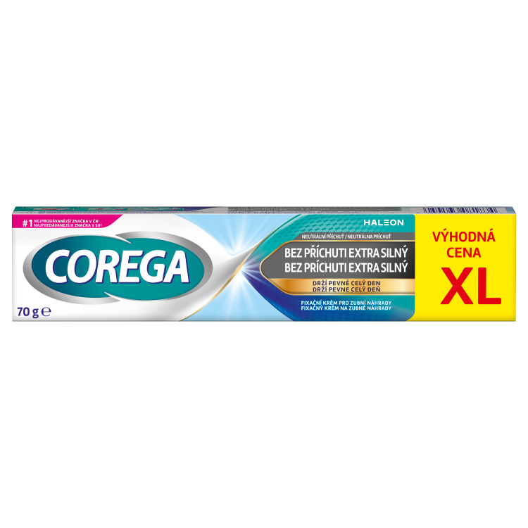 Corega fixační krém bez příchuti extra silný XL, 70 g