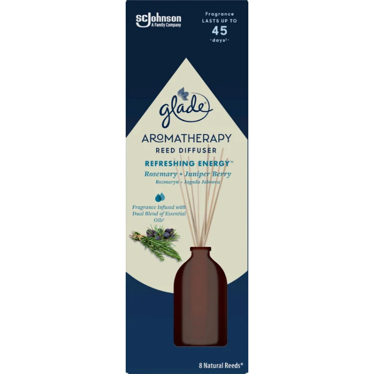 Glade vonné tyčinky Aromatherapy Reeds Refreshing Energy, 80 ml