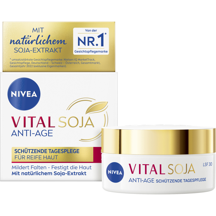 Nivea Vital Soja zpevňující denní krém, OF 30, 50 ml