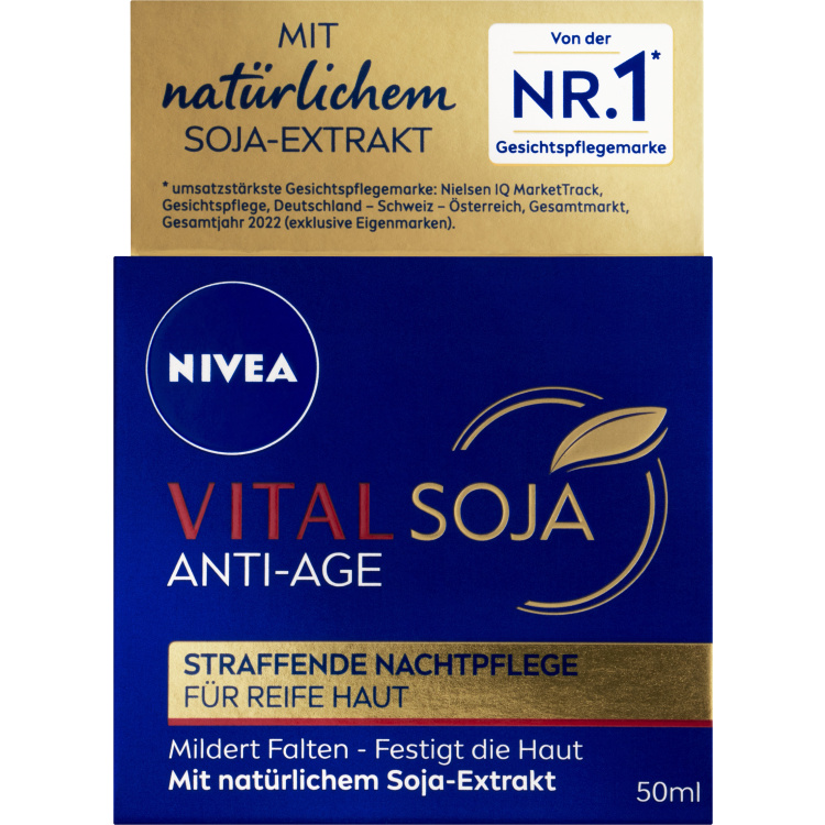 Nivea Vital Soja zpevňující noční krém, 50 ml