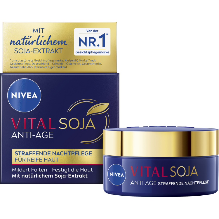 Nivea Vital Soja zpevňující noční krém, 50 ml