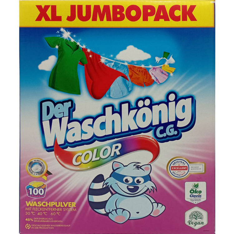 Waschkönig prací prášek Color, 100 praní, 6 kg