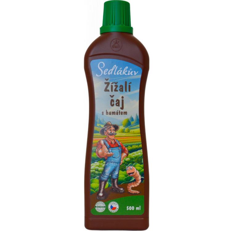 Sedlákův žížalí čaj s humátem 100 % bio, 500ml