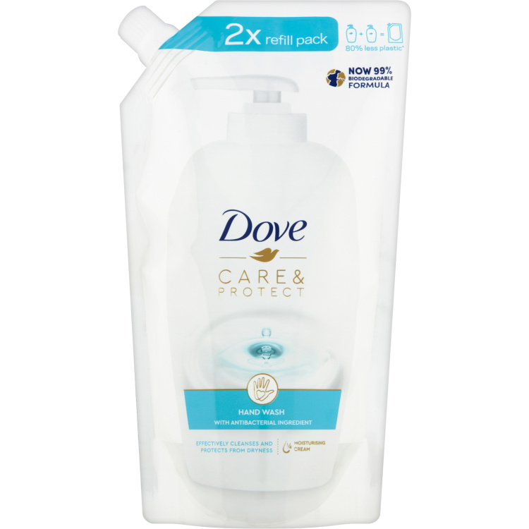 Dove tekuté mýdlo Care &amp; Protect náplň, 500 ml