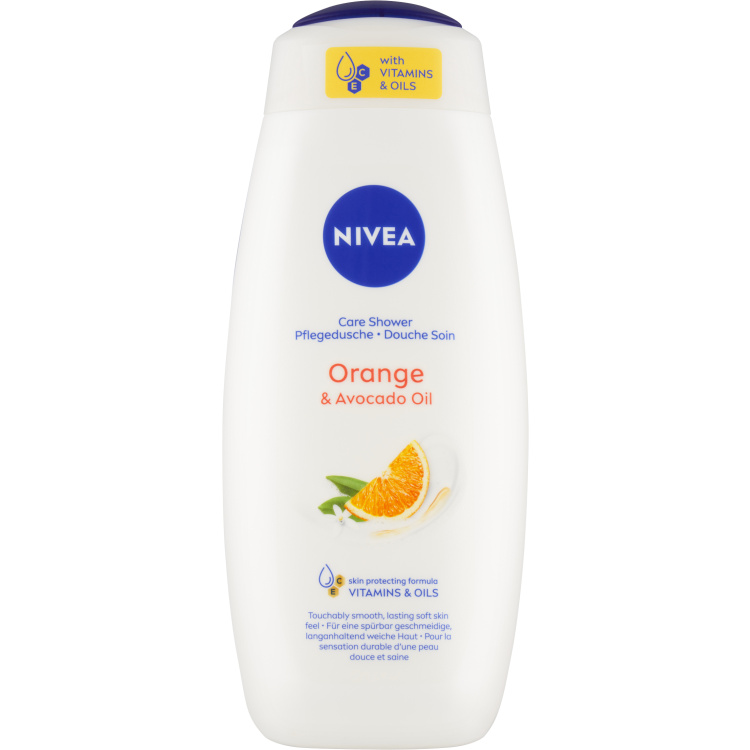 Nivea Orange &amp; Avocado Oil pečující sprchový gel, 500 ml