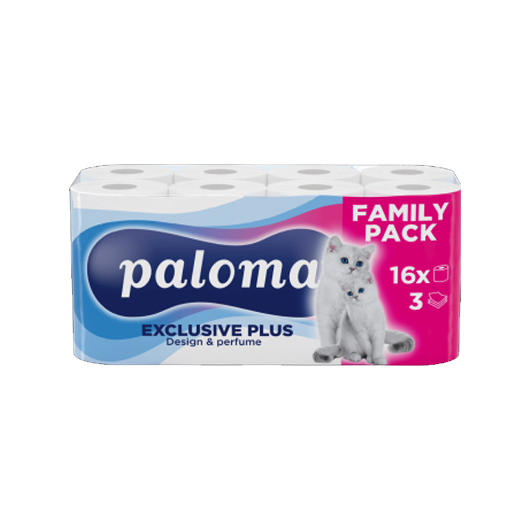 Paloma 3vrstvý toaletní papír Exclusive Soft Decor, 16 rolí