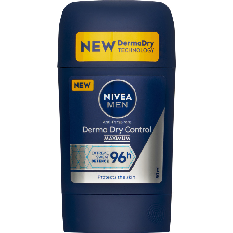 Nivea Men antiperspirant Derma Dry Control tuhý, 50 ml