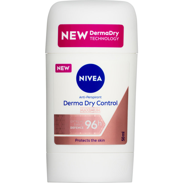 Nivea Derma Dry Control tuhý antiperspirant, 50 ml