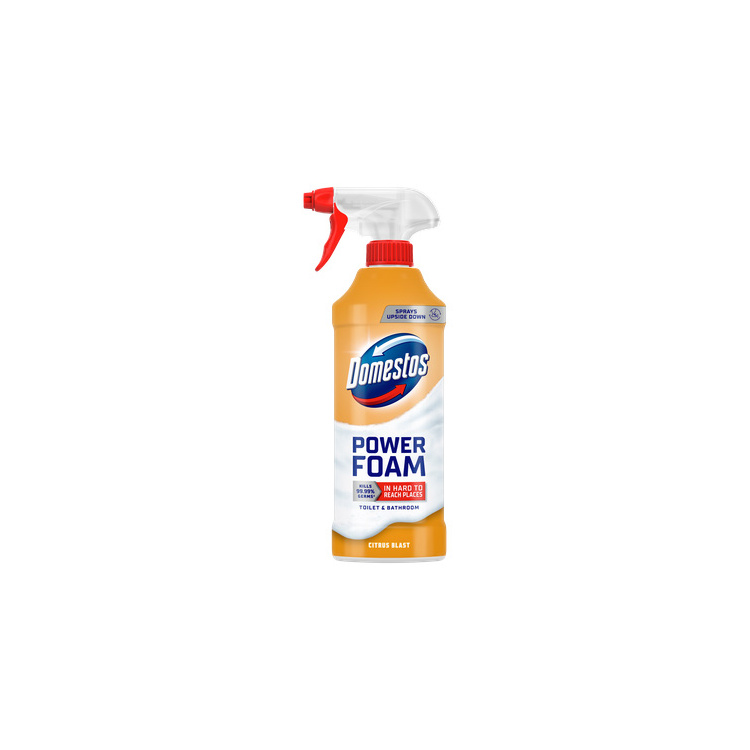 Domestos pěnový čistič toalet a koupelen Power Foam Citrus Blast, 435 ml