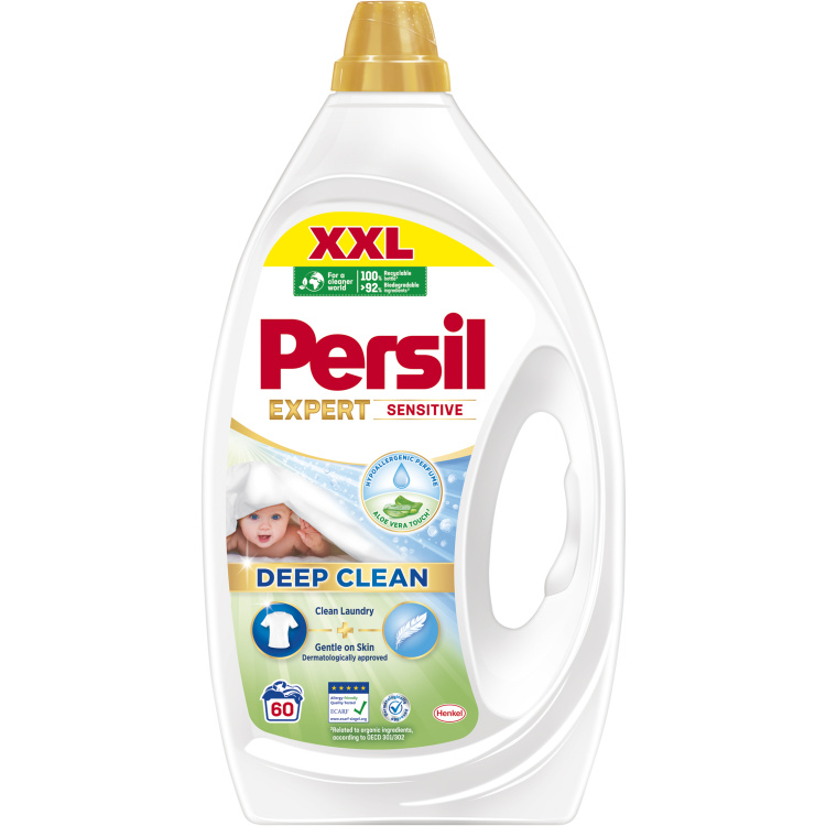 Persil Sensitive gel pro citlivou pokožku, 2,7 l, 60 dávek