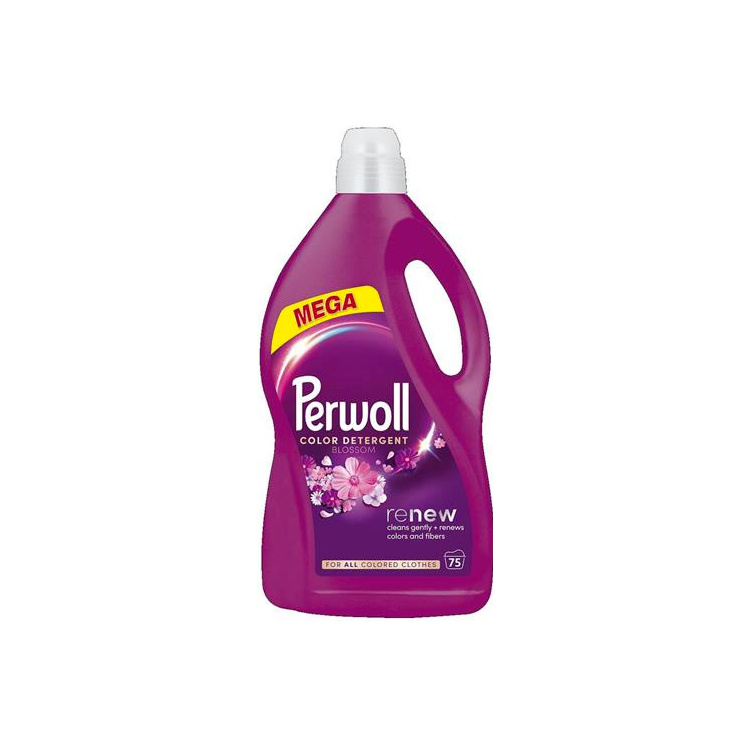 Perwoll prací gel Mega Renew Blossom 75 praní, 3750 ml