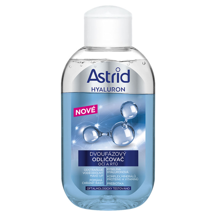 Astrid dvoufázový odličovač očí a rtů Hyaluron, 125 ml