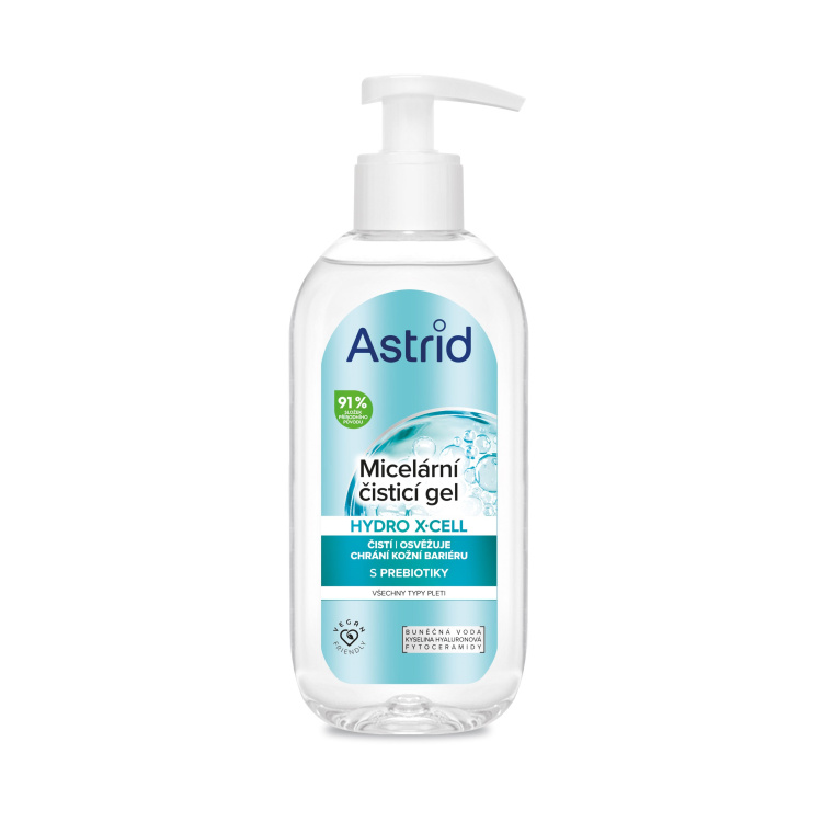 Astrid micelární gel čisticí Hydro X-Cell, 200 ml