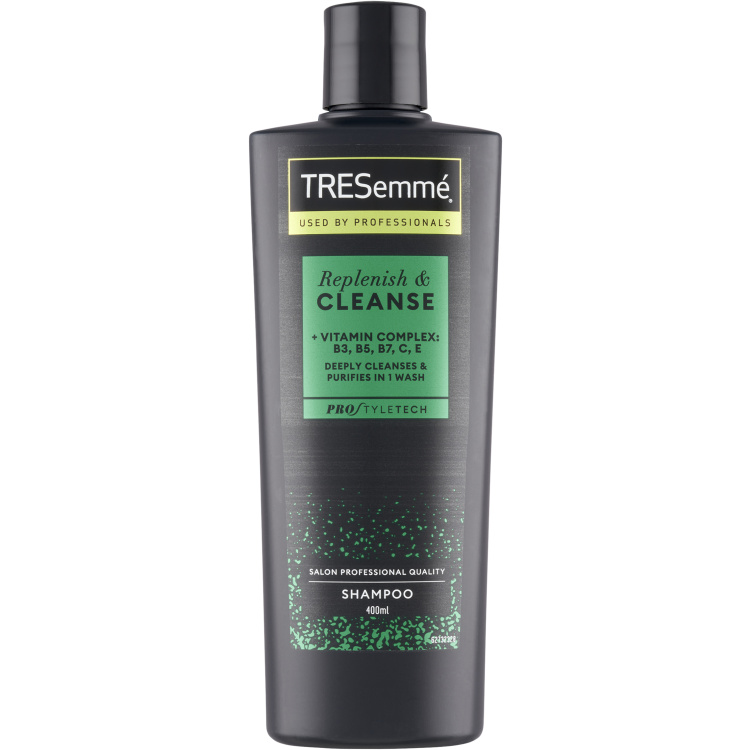 TRESemmé Replenish &amp; Cleanse šampon na vlasy s vitamíny na mastné vlasy, 400 ml