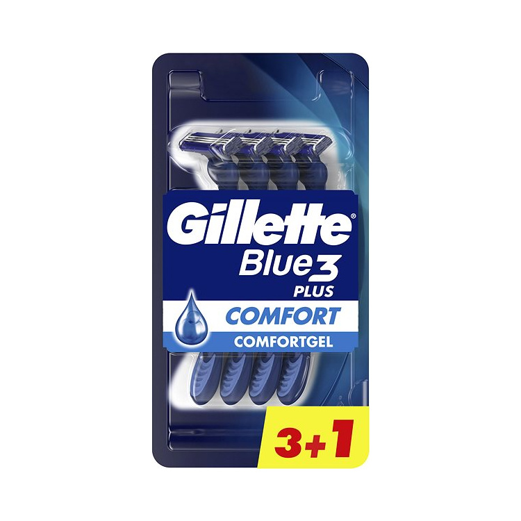 GILLETTE Blue3 Plus Comfort 3 + 1 ks
