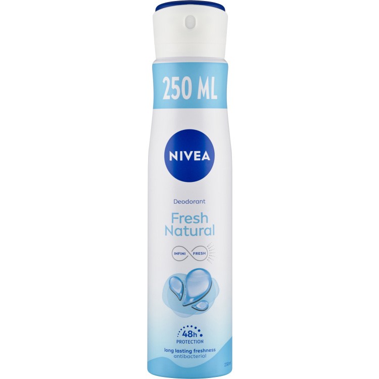 Nivea Fresh Natural deodorant ve spreji, 250 ml