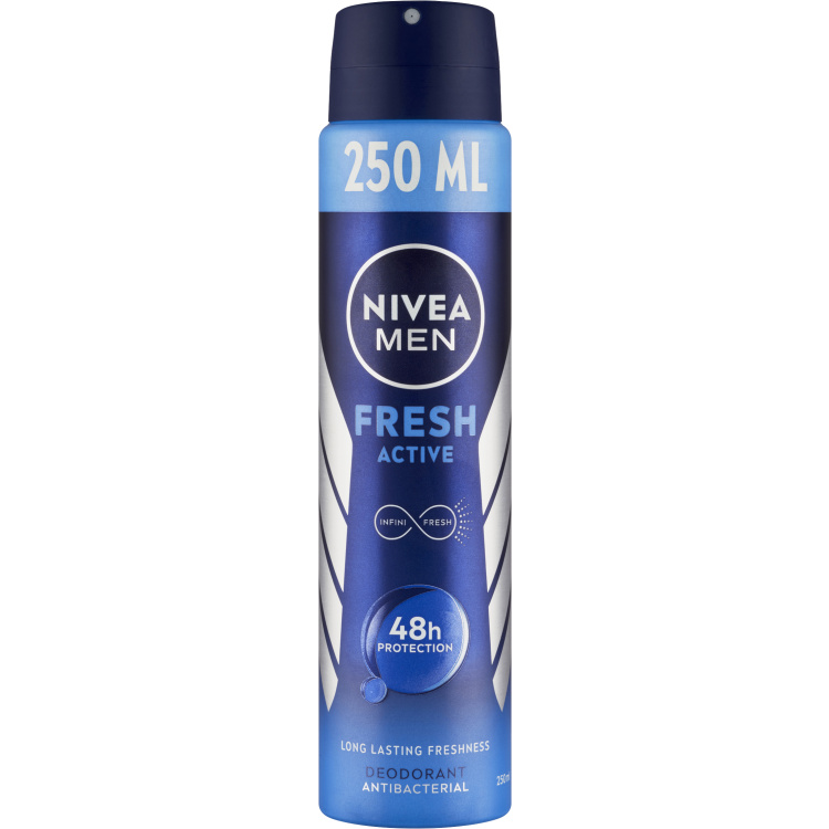 Nivea Men Fresh Active deodorant ve spreji, 250 ml