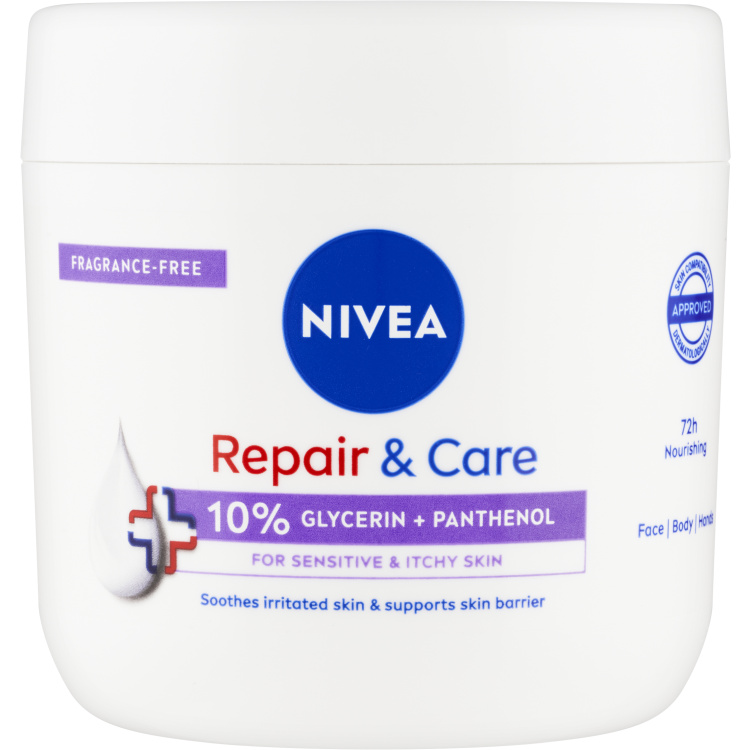 Nivea Repair &amp; Care Sensitive tělový krém, 400ml