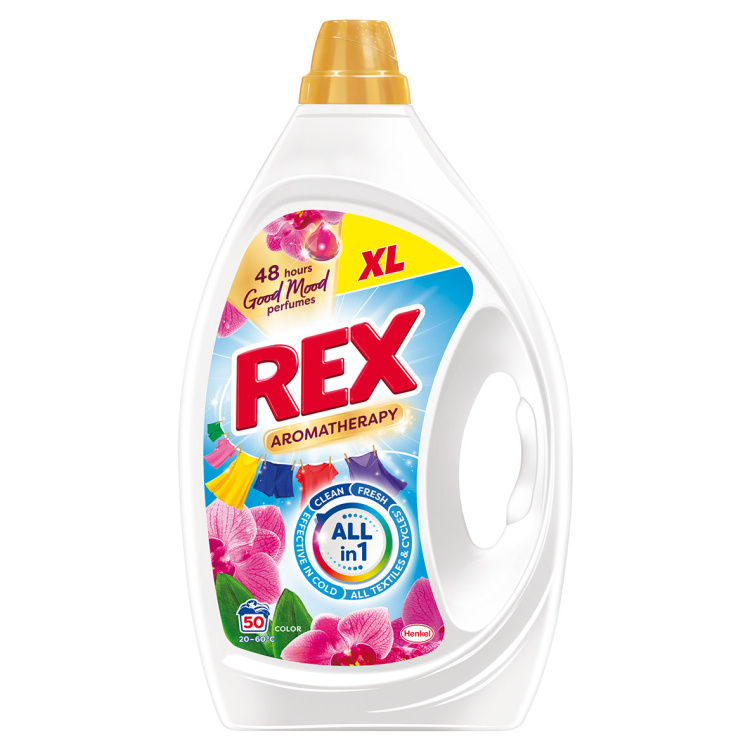 Rex Aromatherapy Orchid Color prací gel, 2,25 l, 50 dávek