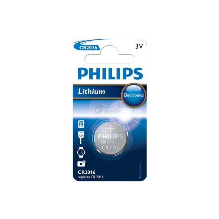 Baterie Philips Lithium 1 ks CR2016 3V