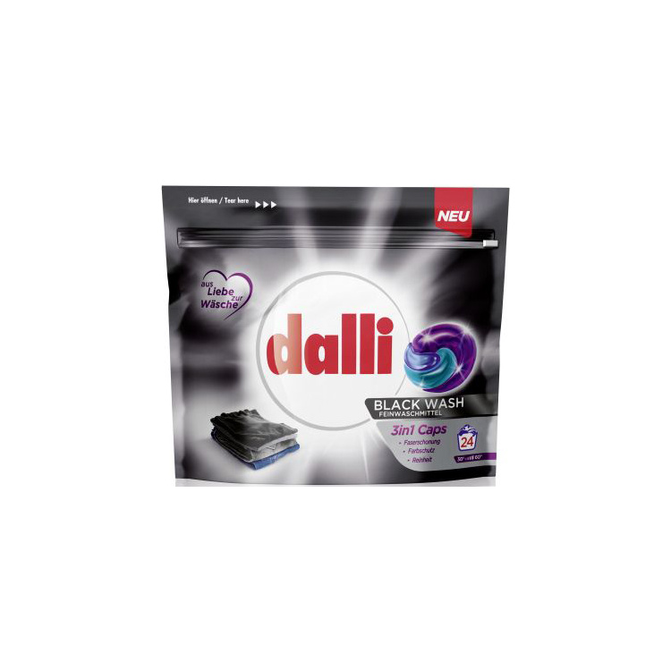 Dalli prací tablety Black Wash 3v1, 24 ks