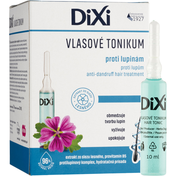Dixi vlasové tonikum proti lupům, 7× 10 ml