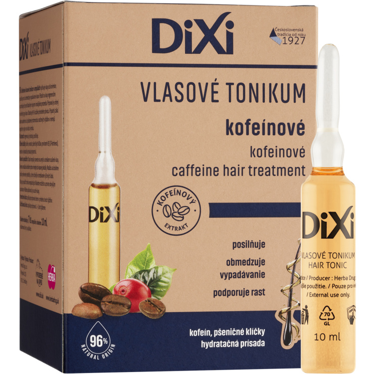 Dixi Kofeinové vlasové tonikum, 7× 10ml