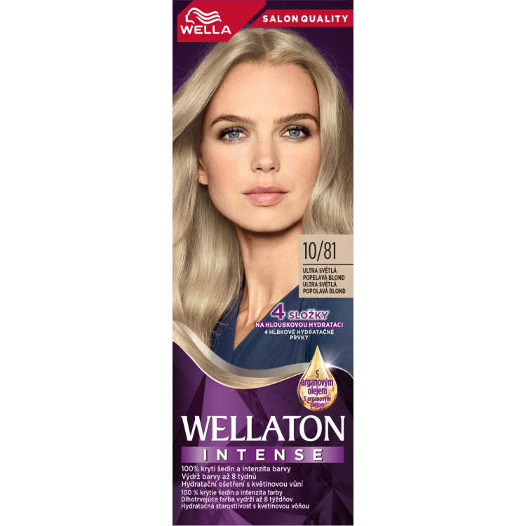Wella barva na vlasy Wellaton Intense 10/81 ultra světlá popelavá blond, 110 ml