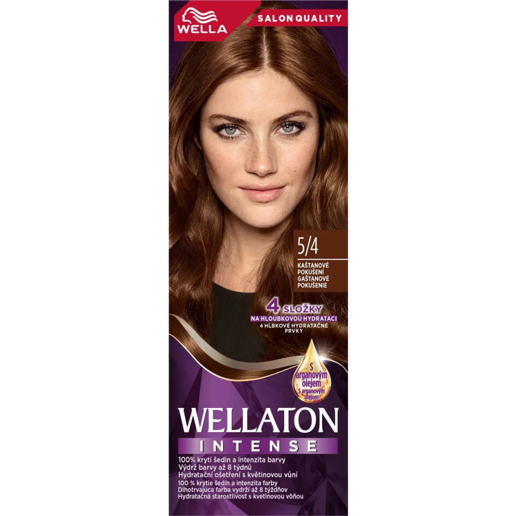 Wella barva na vlasy Wellaton Intense 5/4 kaštanová, 110 ml